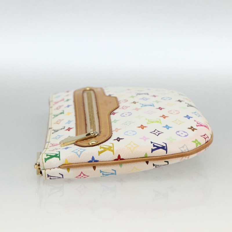 【日本直送】路易威登 Monogram Multicolor Pochette GM 手拿包 白色 M60027 正品 YKZ490A-2
