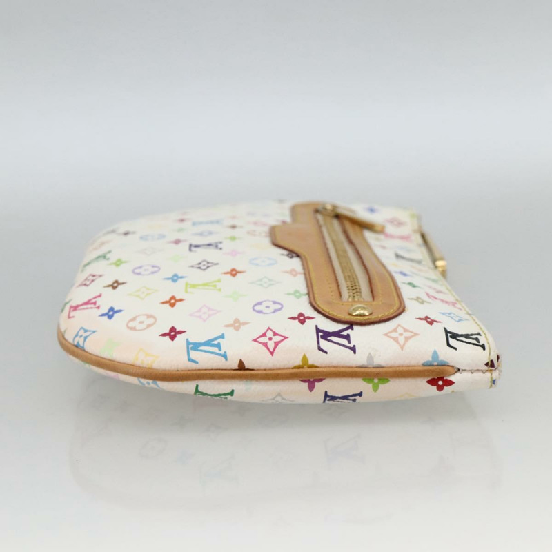 【日本直送】路易威登 Monogram Multicolor Pochette GM 手拿包 白色 M60027 正品 YKZ490A-3