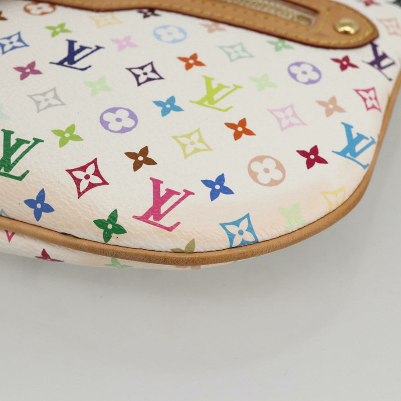 【日本直送】路易威登 Monogram Multicolor Pochette GM 手拿包 白色 M60027 正品 YKZ490A-6