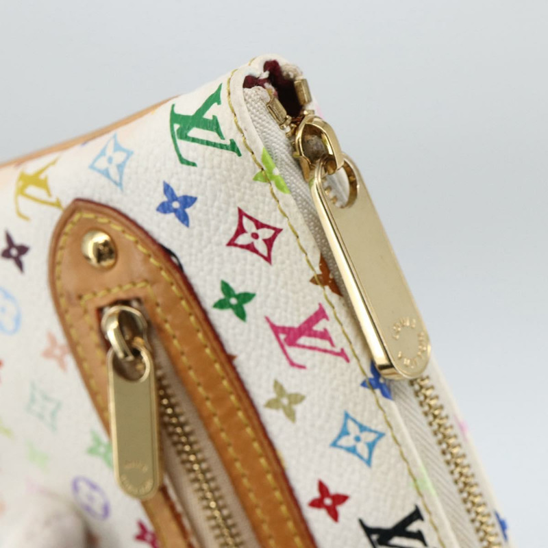【日本直送】路易威登 Monogram Multicolor Pochette GM 手拿包 白色 M60027 正品 YKZ490A-7