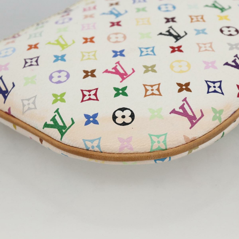 【日本直送】路易威登 Monogram Multicolor Pochette GM 手拿包 白色 M60027 正品 YKZ490A-15