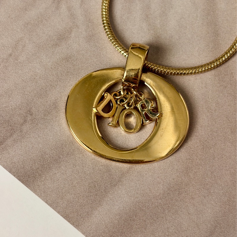 Christian Dior DIOR 字母長項鏈 迪奧 毛衣鏈-3