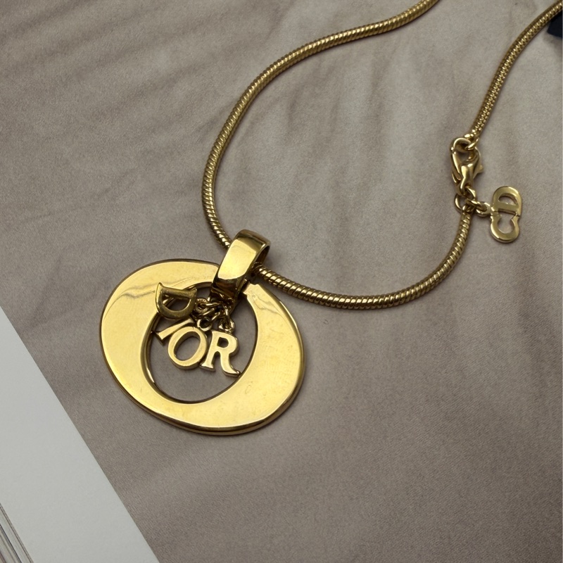 Christian Dior DIOR 字母長項鏈 迪奧 毛衣鏈-4