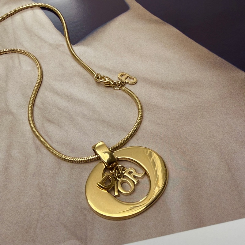 Christian Dior DIOR 字母長項鏈 迪奧 毛衣鏈-5