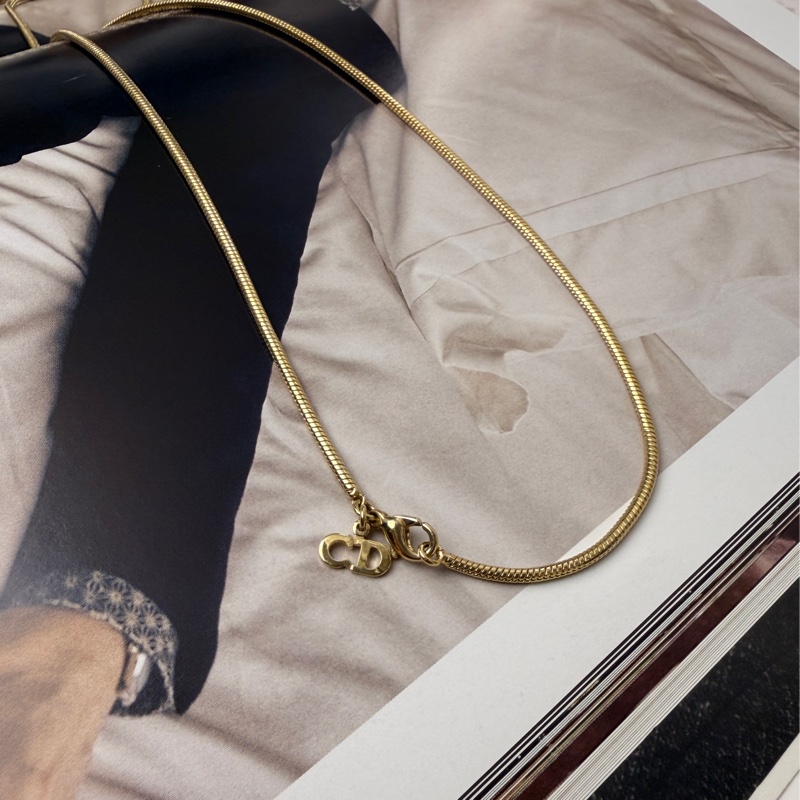 Christian Dior DIOR 字母長項鏈 迪奧 毛衣鏈-7