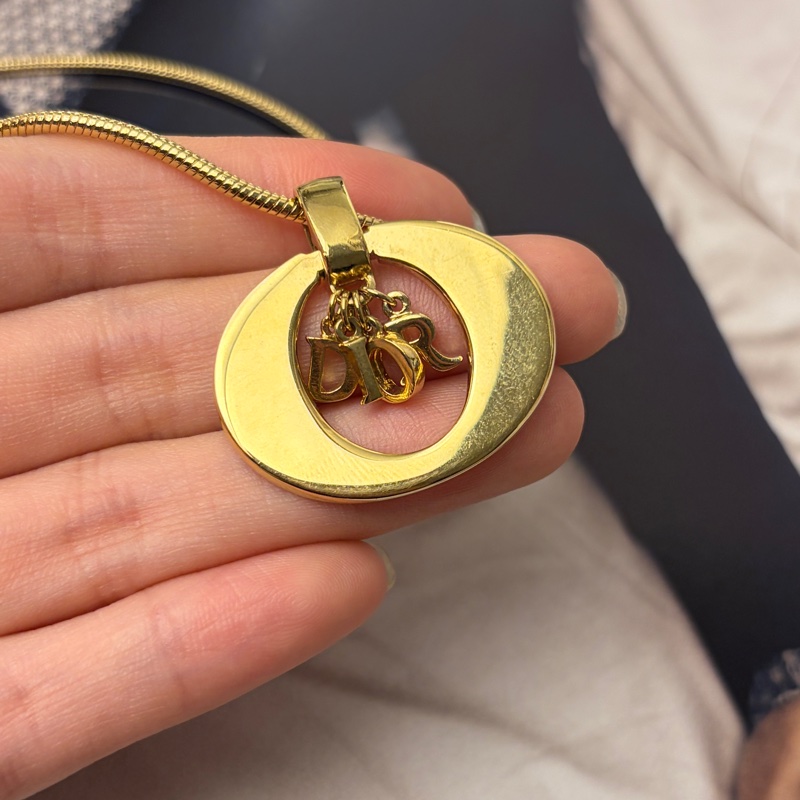 Christian Dior DIOR 字母長項鏈 迪奧 毛衣鏈-16