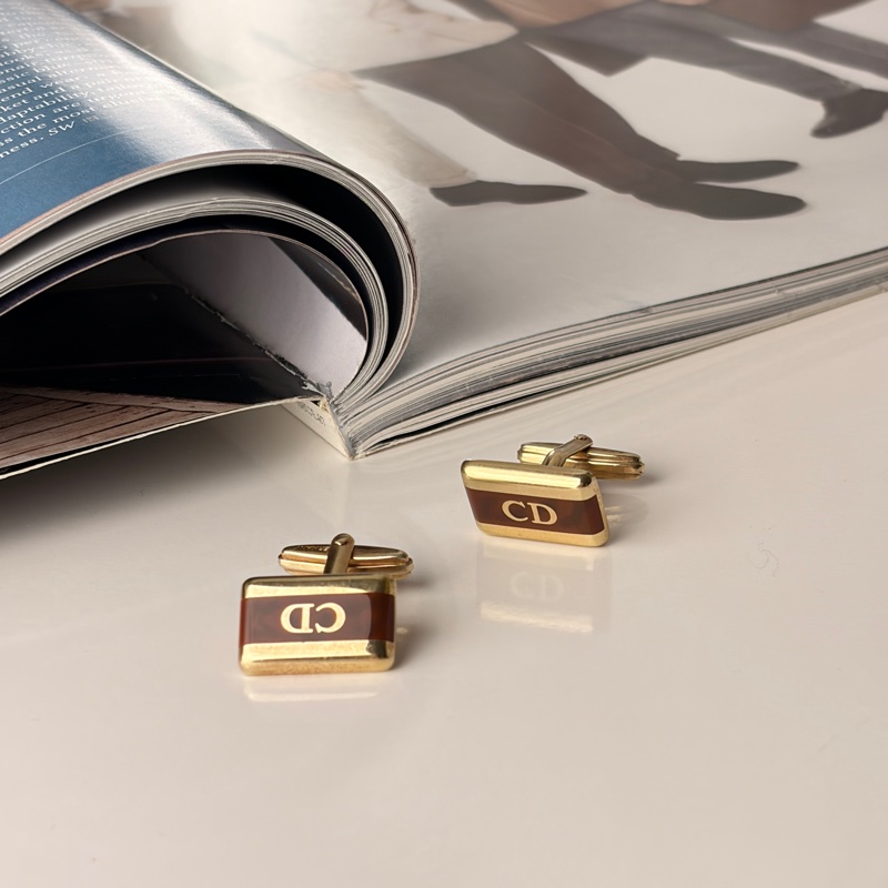 迪奧 Christian Dior 䄂扣 Cufflinks 䄂口鈕 男士西裝配件-0