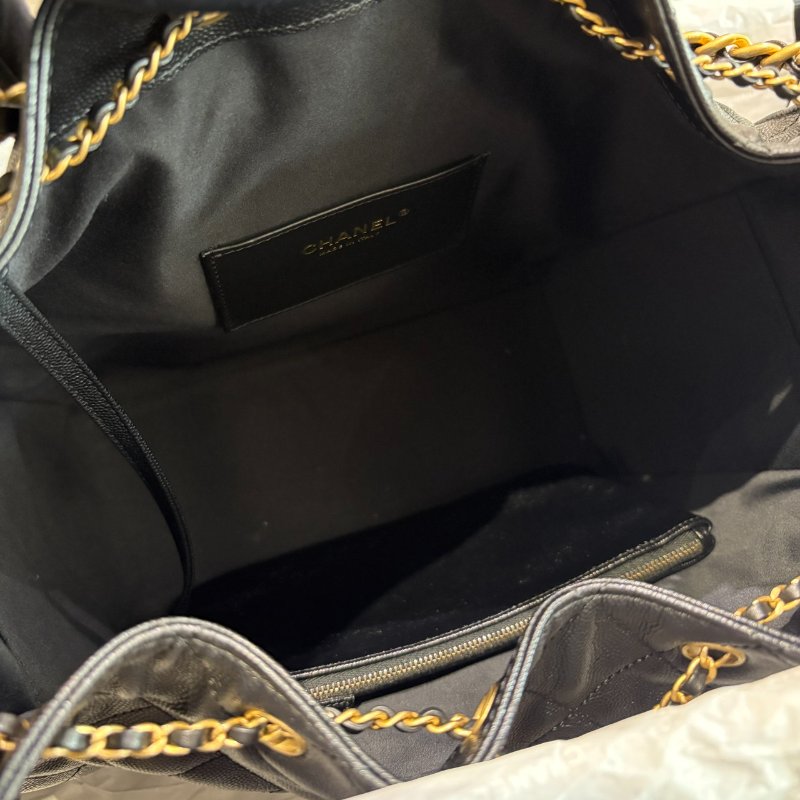 *SHIHNA名牌精品* CHANEL 25 Hobo 中號 粒紋牛皮金logo肩背包-7