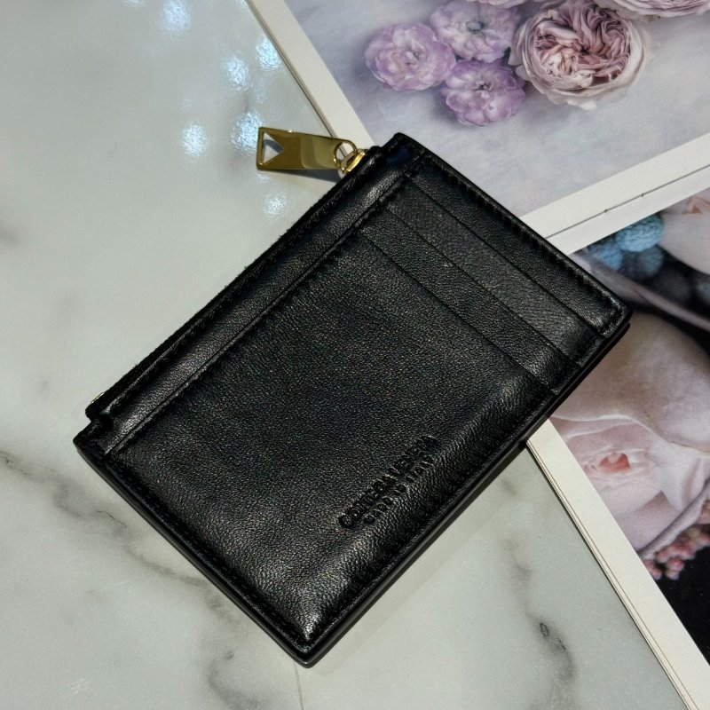 BV編織一字拉鍊卡包-1