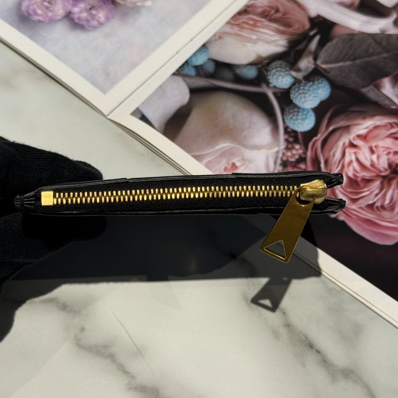 BV編織一字拉鍊卡包-2