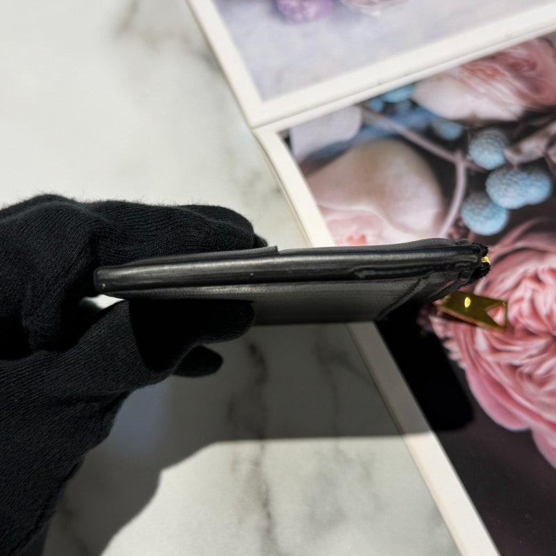 BV編織一字拉鍊卡包-5