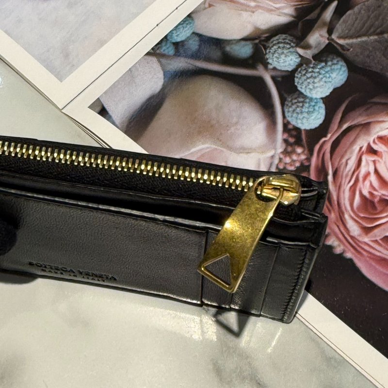 BV編織一字拉鍊卡包-8