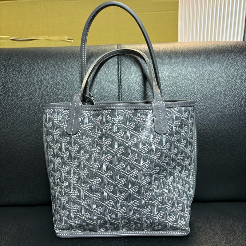 Goyard 灰色Anjou雙面Mini Tote-2