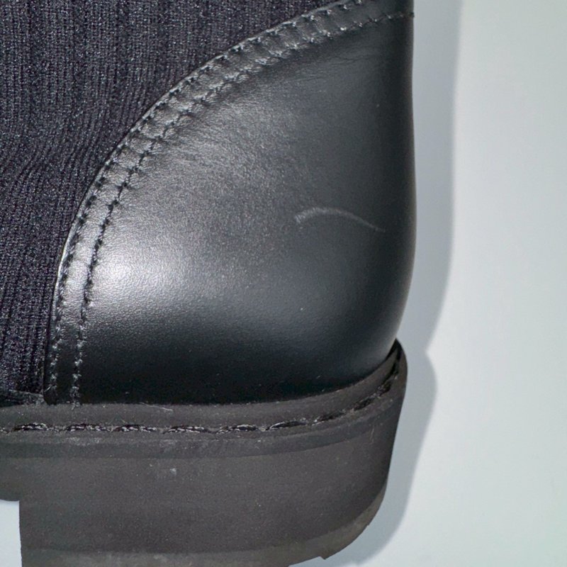 💥超顯腿細 Fendi 黑色個性短靴-13