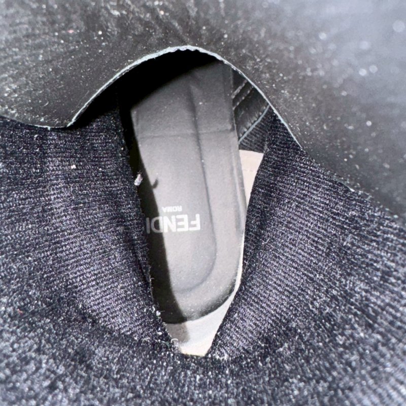 💥超顯腿細 Fendi 黑色個性短靴-14