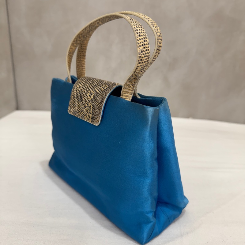 BVLGARI 寶格麗 絲綢緞面肩背包 中古 二手 vintage-8