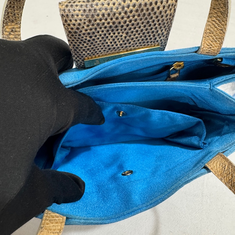 BVLGARI 寶格麗 絲綢緞面肩背包 中古 二手 vintage-16