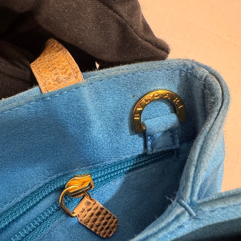 BVLGARI 寶格麗 絲綢緞面肩背包 中古 二手 vintage-17