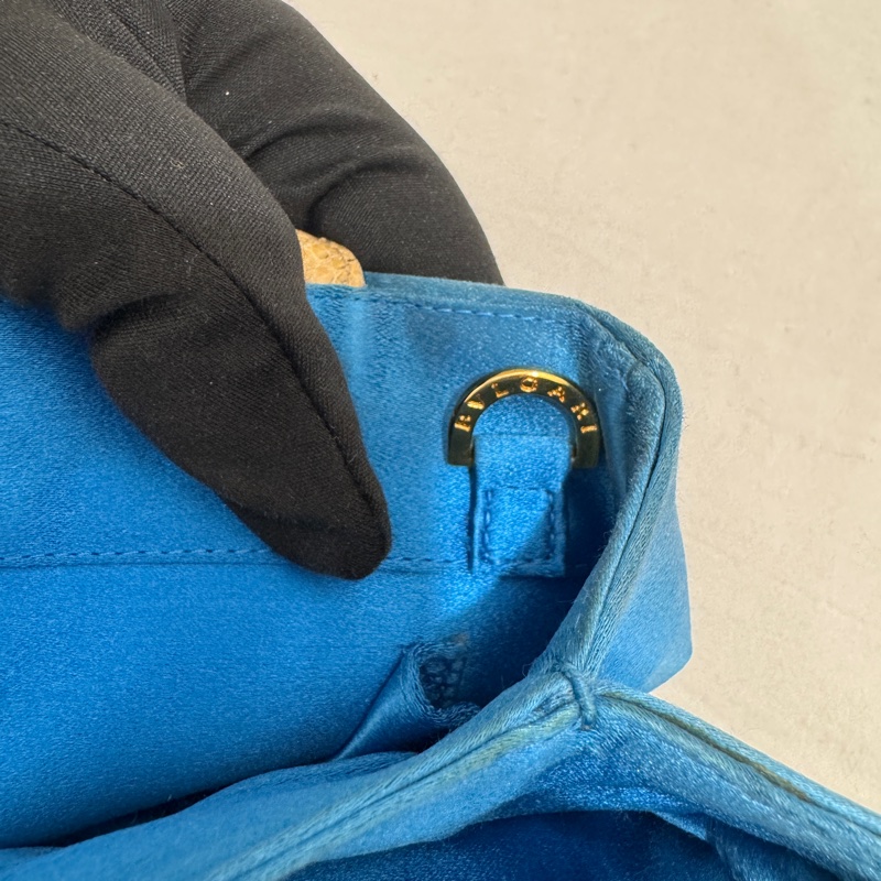 BVLGARI 寶格麗 絲綢緞面肩背包 中古 二手 vintage-18