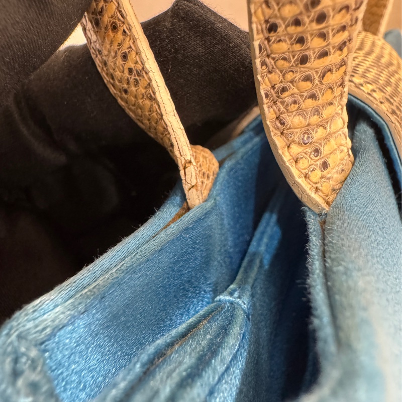 BVLGARI 寶格麗 絲綢緞面肩背包 中古 二手 vintage-23