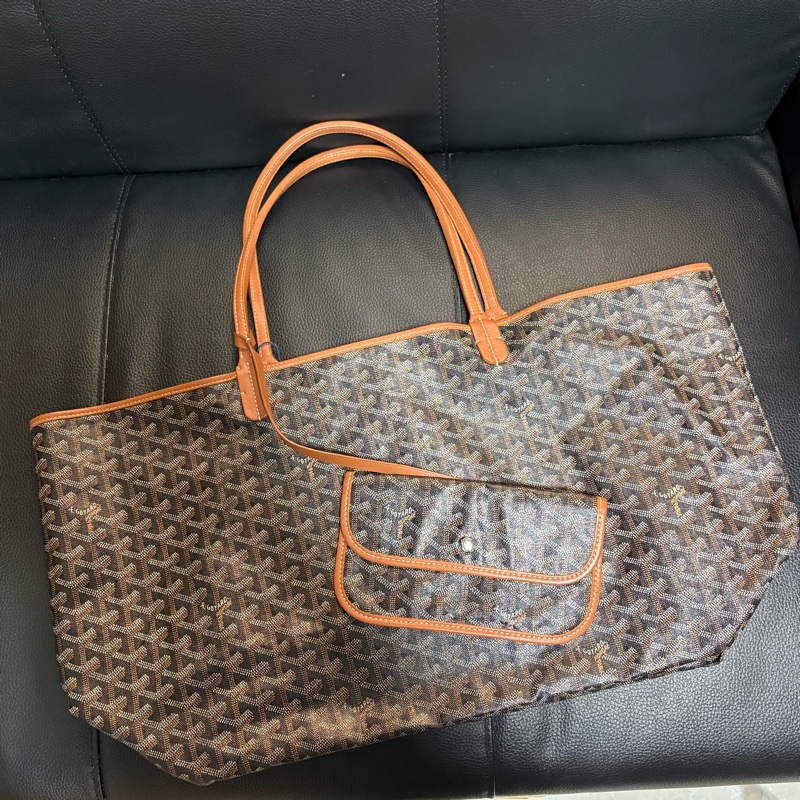 Goyard 焦糖色 Saint Louis Tote Bag GM-2
