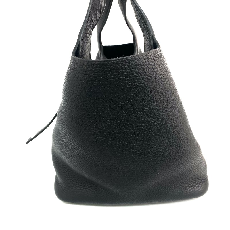 △ Hermes 愛馬仕 89 Noir Clemence Calfskin Palladium Plated Metal Picotin 18 Hand Bag Stamp D 黑色粒紋小牛皮鍍鈀金屬手袋D刻 - 267005785-3
