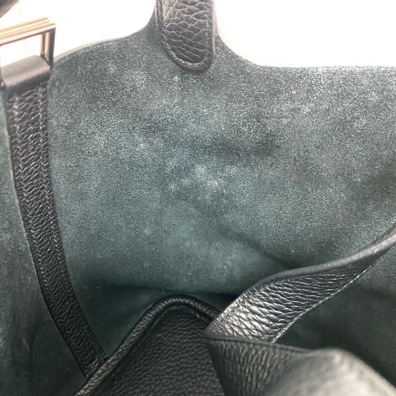 △ Hermes 愛馬仕 89 Noir Clemence Calfskin Palladium Plated Metal Picotin 18 Hand Bag Stamp D 黑色粒紋小牛皮鍍鈀金屬手袋D刻 - 267005785-12