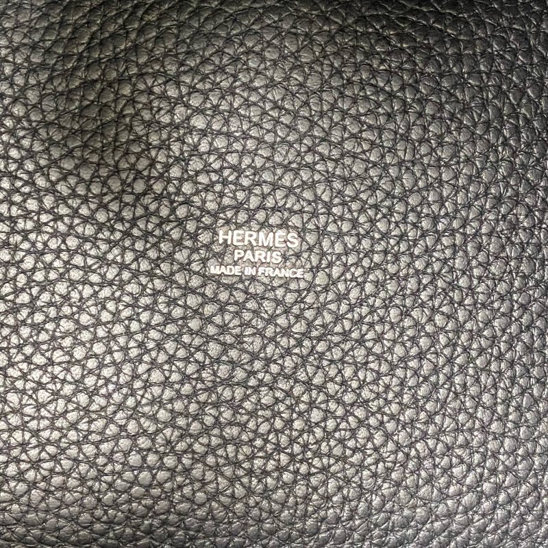△ Hermes 愛馬仕 89 Noir Clemence Calfskin Palladium Plated Metal Picotin 18 Hand Bag Stamp D 黑色粒紋小牛皮鍍鈀金屬手袋D刻 - 267005785-14