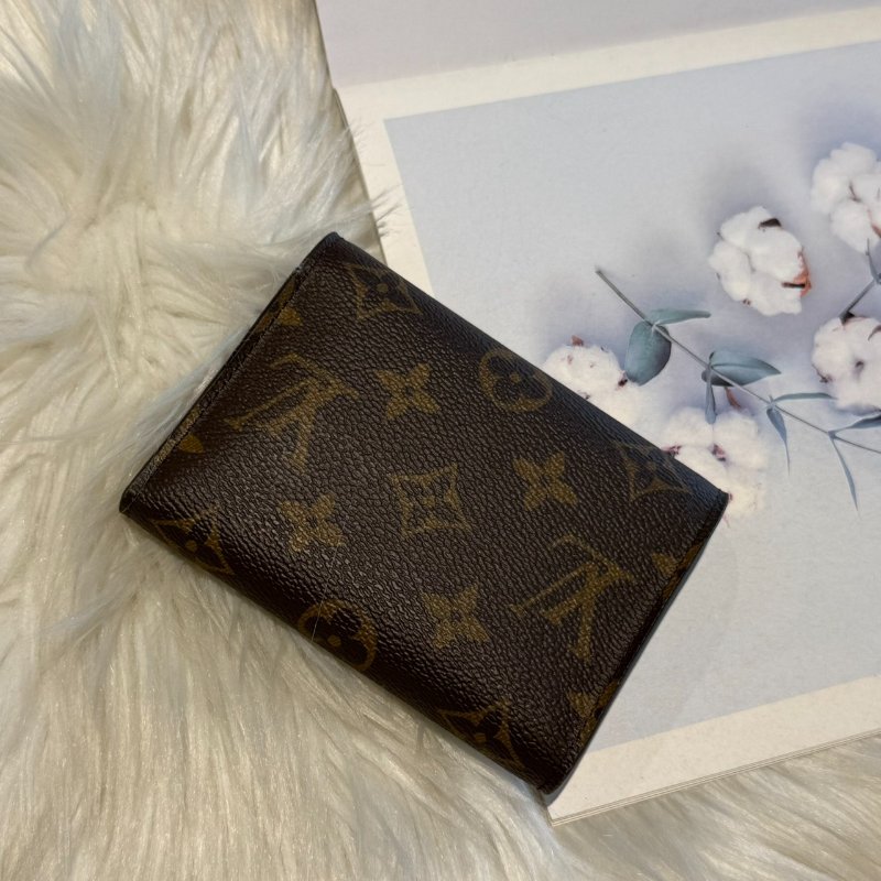 LV Victorine 三折短夾(咖啡) 晶片-1