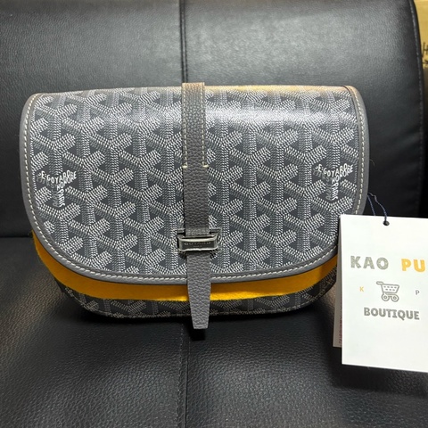 Goyard 灰色Belvedere郵差單肩包PM