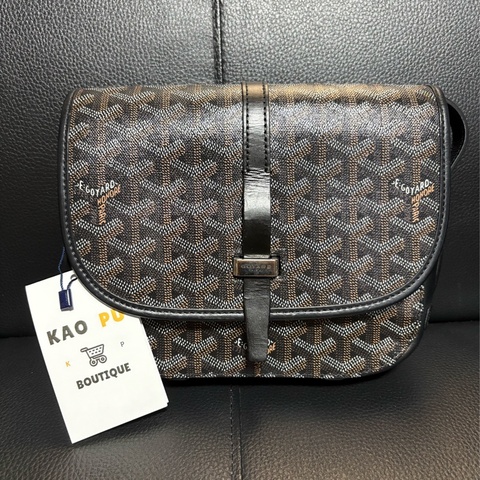 Goyard 黑色 Belvedere 郵差單肩包PM