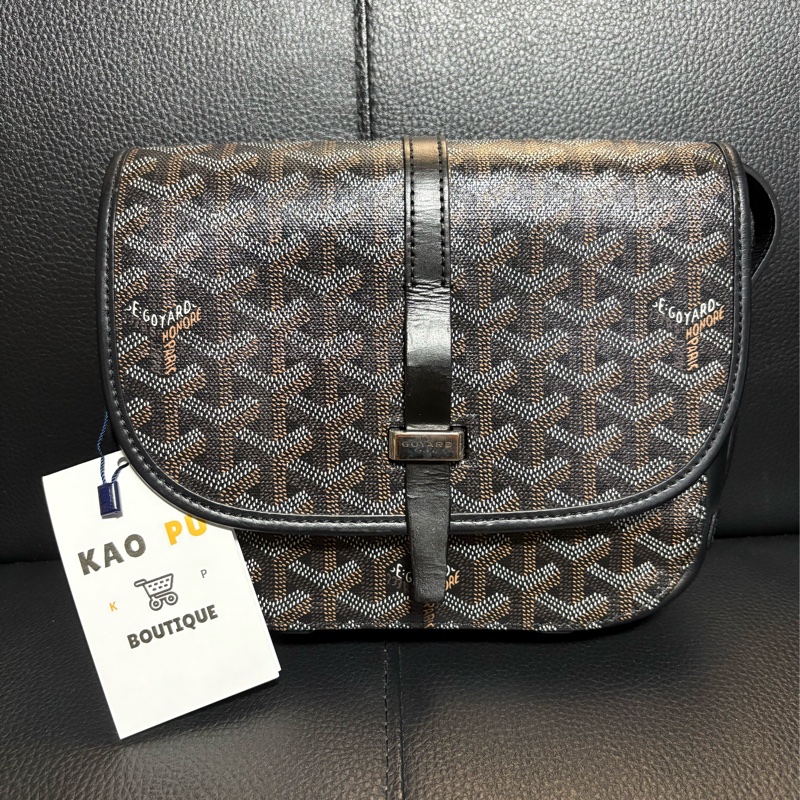 Goyard 黑色 Belvedere 郵差單肩包PM-0