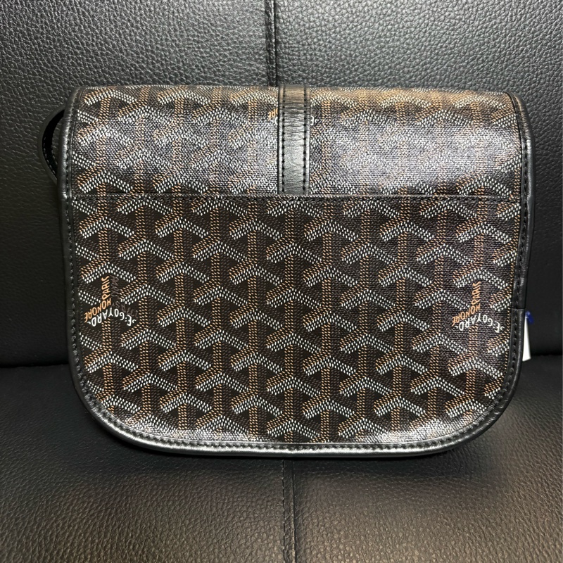 Goyard 黑色 Belvedere 郵差單肩包PM-1