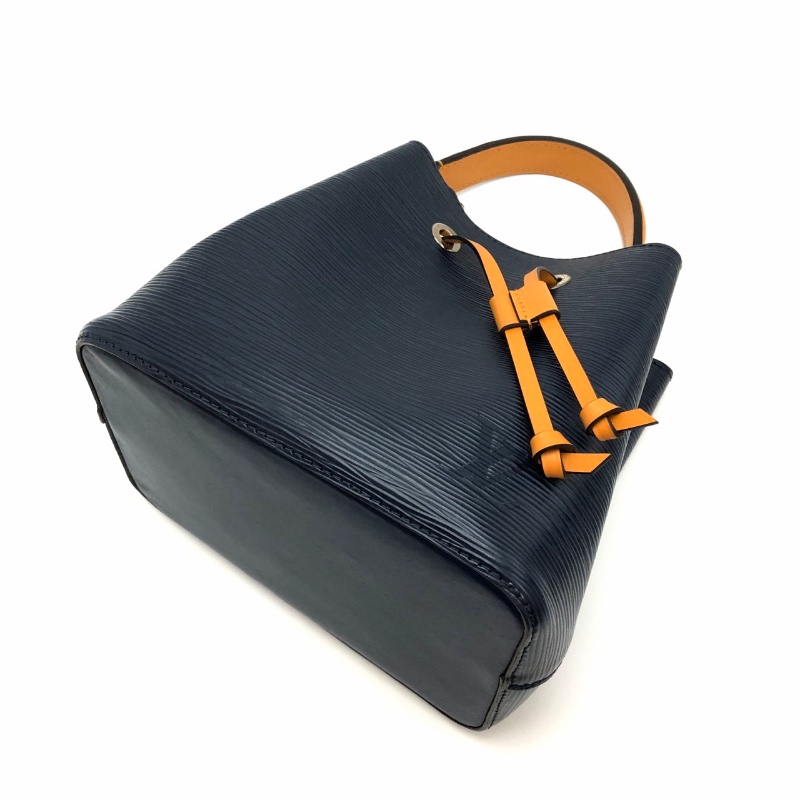 LV 藍色拼橘水波紋水桶手提肩背包20*21*13 98新配件盒子塵袋-3