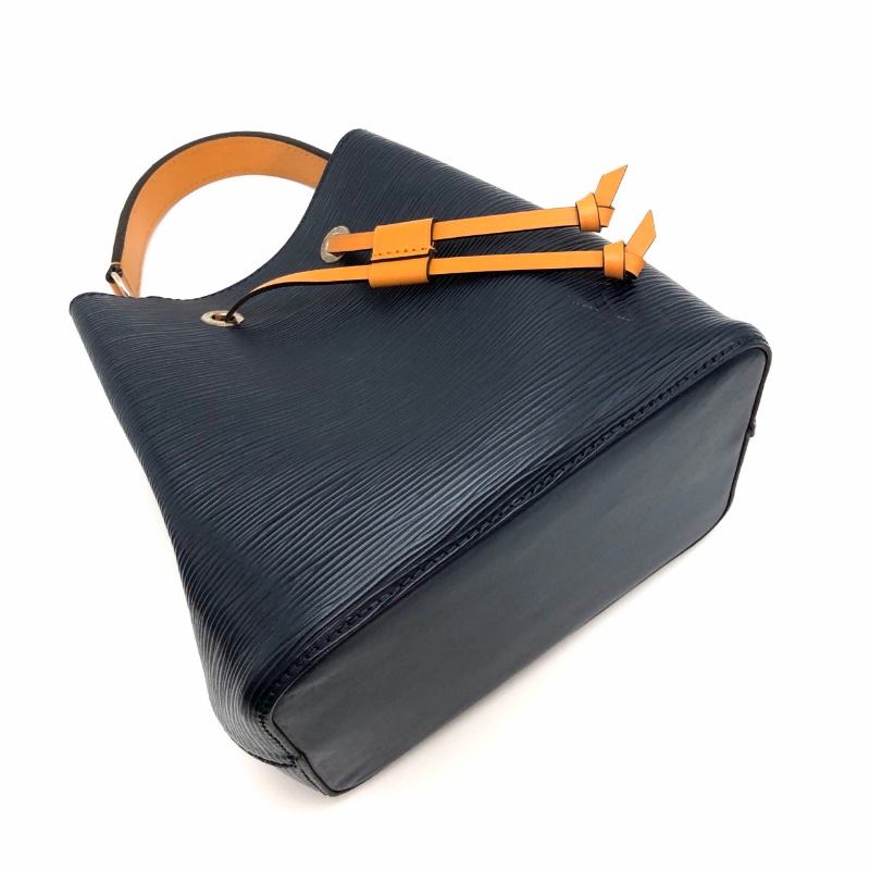 LV 藍色拼橘水波紋水桶手提肩背包20*21*13 98新配件盒子塵袋-5