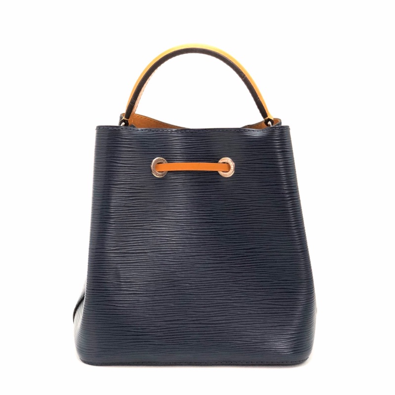 LV 藍色拼橘水波紋水桶手提肩背包20*21*13 98新配件盒子塵袋-7