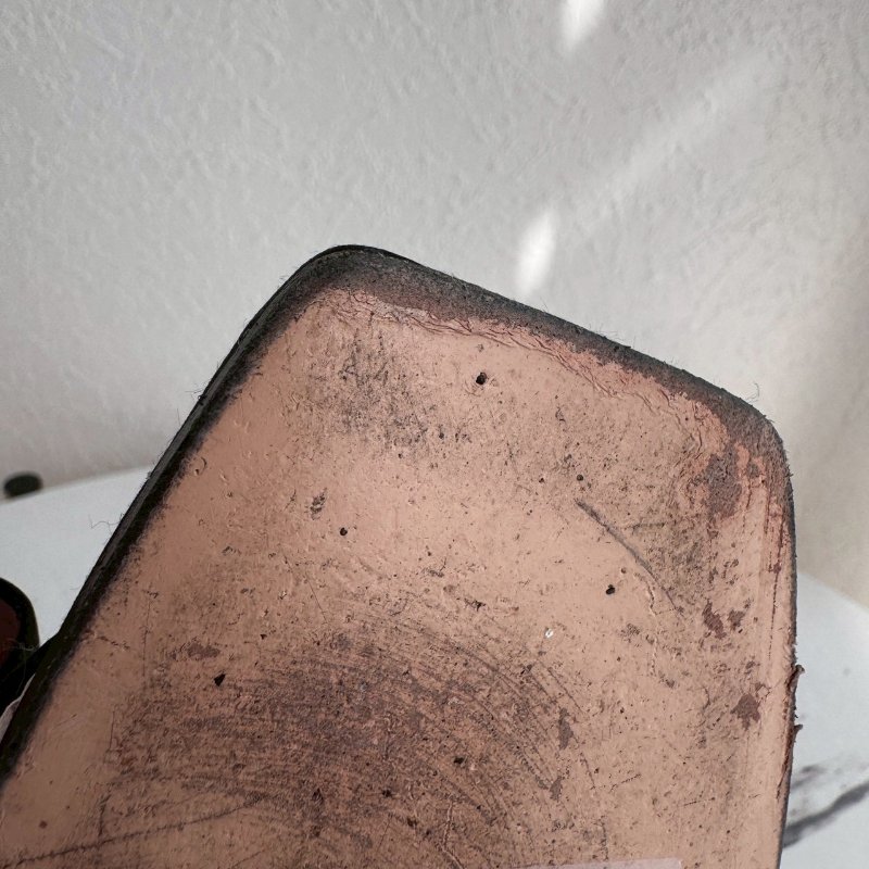 😍超級美還好穿😍RV 黑色方形亮鑽低跟涼鞋37.5-8