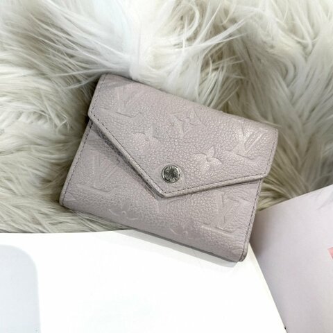 LV Victorine 淺灰色三折錢包