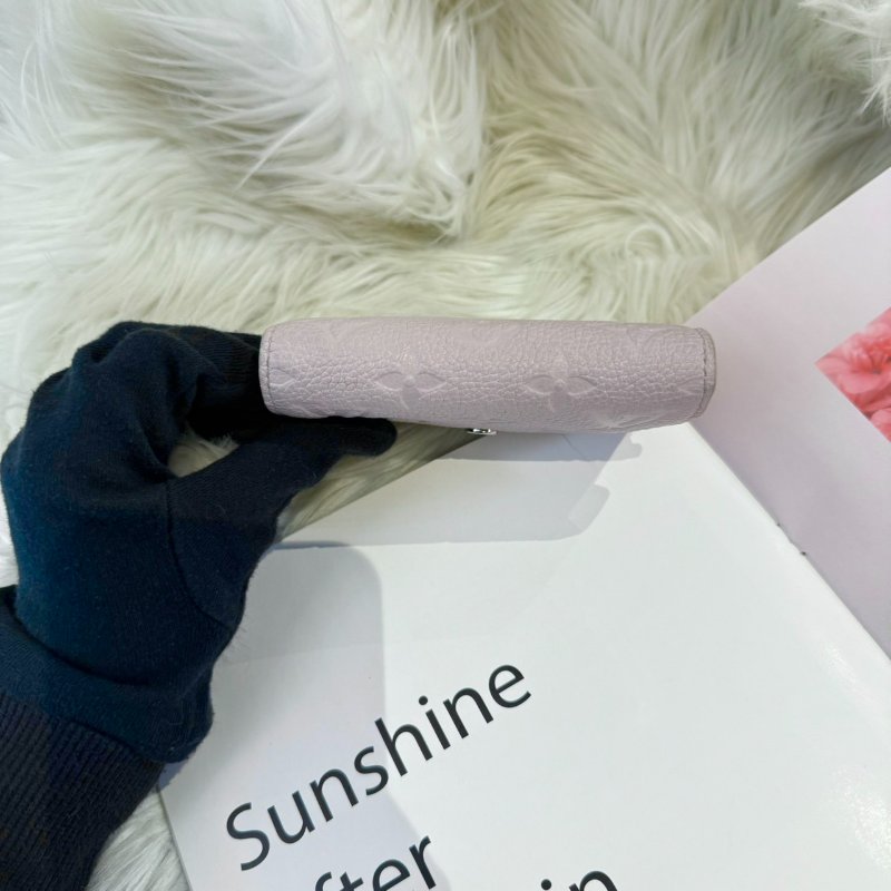 LV Victorine 淺灰色三折錢包-5