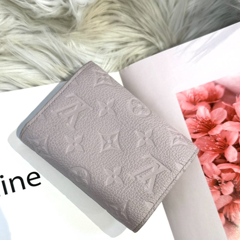 LV Victorine 淺灰色三折錢包-1