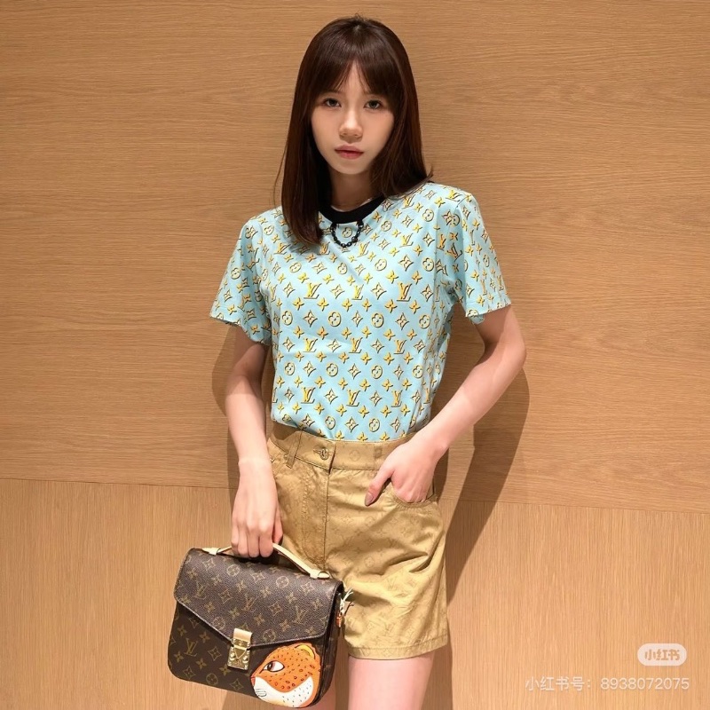 LV 孫一鈿聯名款獵豹 手提斜背郵差包芯片款25*19*7 99新配件塵袋吊牌-0