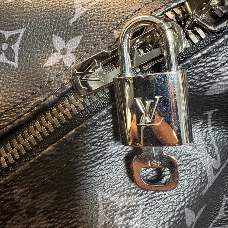 Louis Vuitton 黑老花Keepall 55旅行包 M40605-3