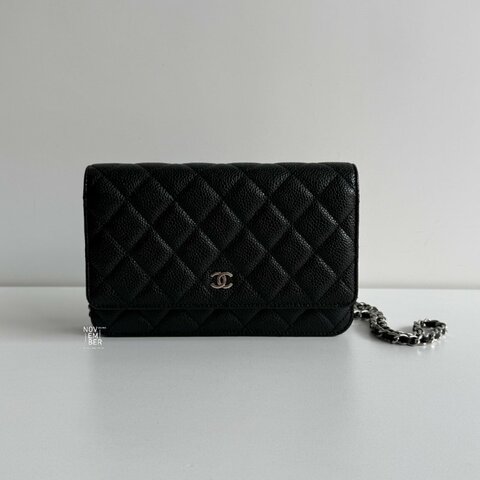 99新🆕 全配有購證🙌🏻 保卡款 Chanel Classic WOC 黑色銀釦