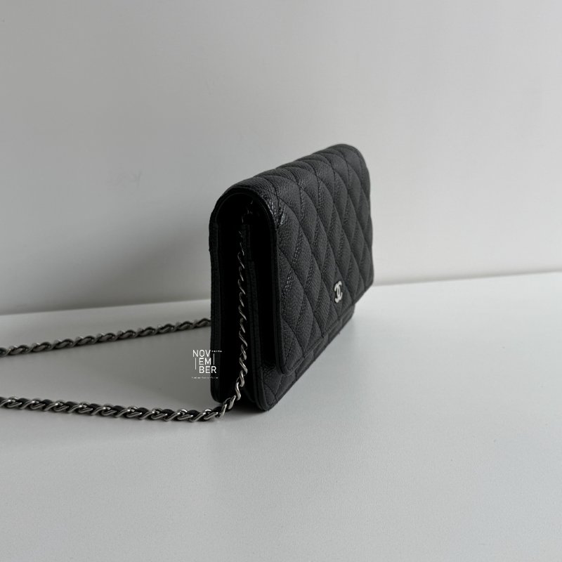 99新🆕 全配有購證🙌🏻 保卡款 Chanel Classic WOC 黑色銀釦-2