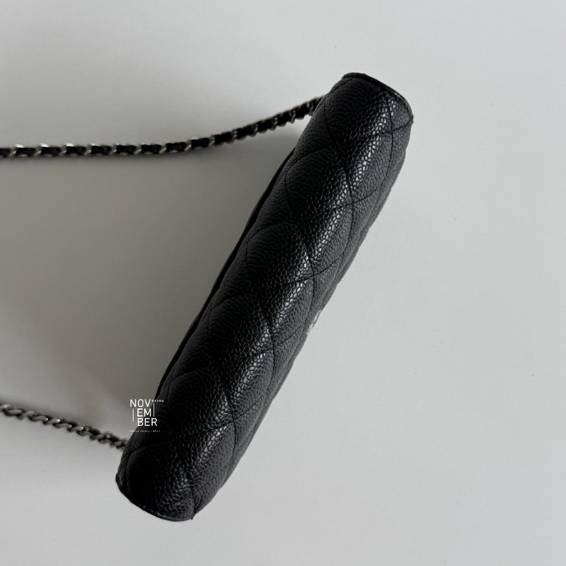 99新🆕 全配有購證🙌🏻 保卡款 Chanel Classic WOC 黑色銀釦-3