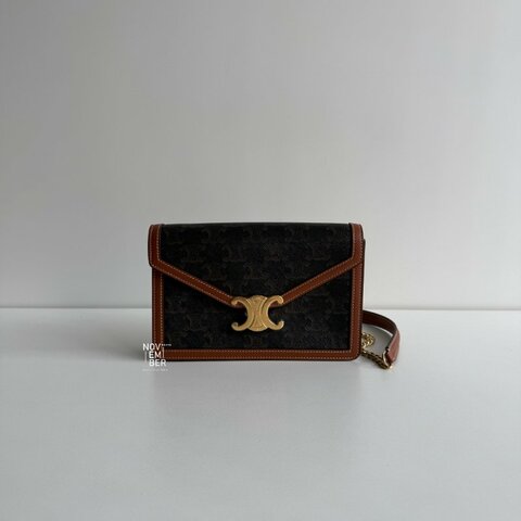 99新🆕 Celine 瑟琳 Margo 凱旋門老花 WOC