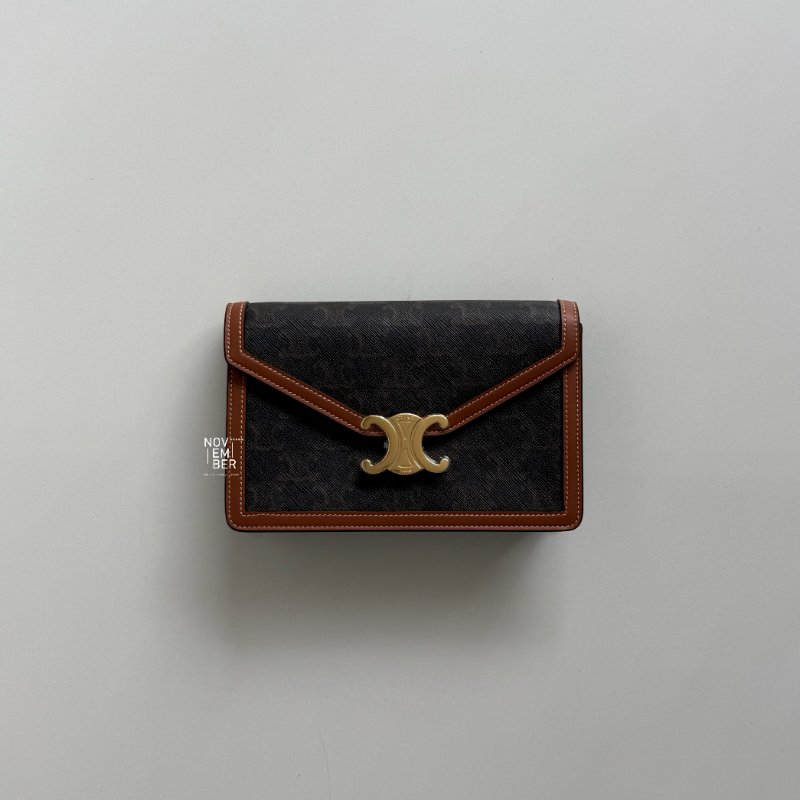 99新🆕 Celine 瑟琳 Margo 凱旋門老花 WOC-5