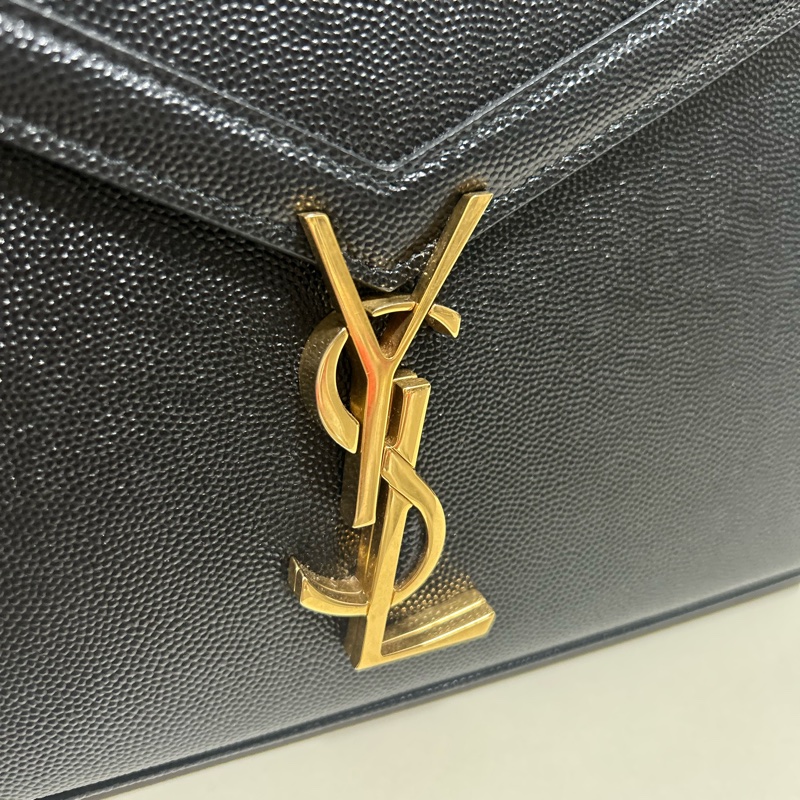 稀有✨YSL Cassandra粒面壓紋皮革手挽袋-2