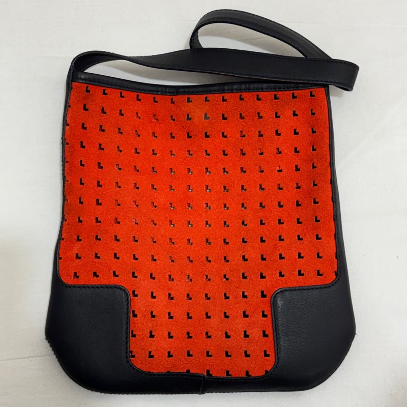 Loewe 羅意威 Anagram 麂皮單肩包 中古 二手 vintage-5