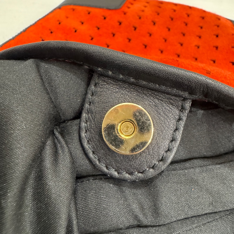 Loewe 羅意威 Anagram 麂皮單肩包 中古 二手 vintage-14